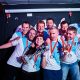 Gruppenbild mit Pokal und Medaillen vom Chemnitzer FC