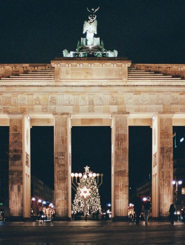 Berlin, Brandenburger Tor bei Nacht