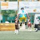 Im Halbfinale freut sich Tyago Nascimento über das Tor seines Mannschaftskollegen gegen den FC St. Pauli mit einem Luftsprung